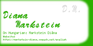 diana markstein business card